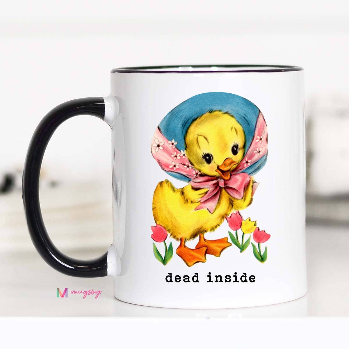 Dead Inside Funny Coffee Mug