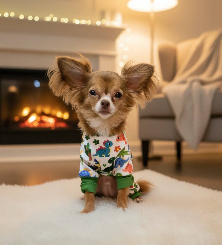 Soft Dog Pajamas - Dinos